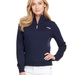 Vineyard Vines Navy Quarter Zip Sweater